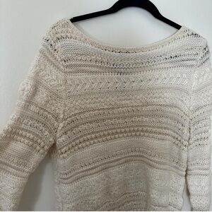 Lauren Ralph Lauren Cream Textured Sweater